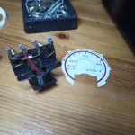 Faria voltage gauge disassembled