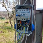 DIY garden irrigation wiring